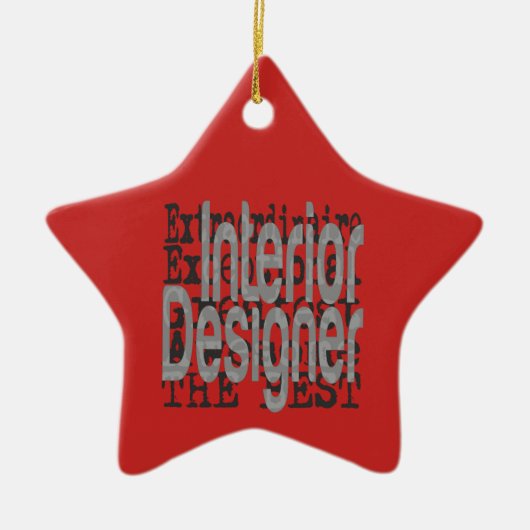 Interieurontwerper Extraordinaire Keramisch Ornament (Voorkant)