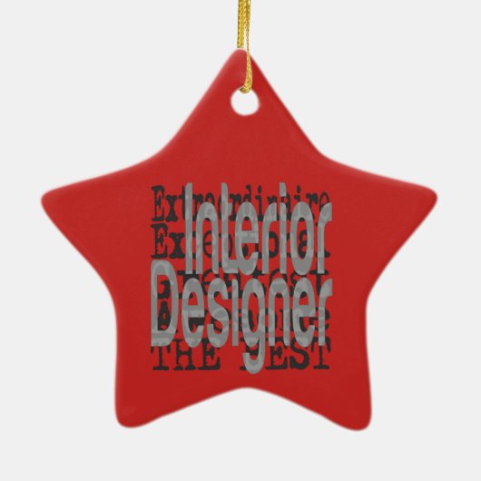 Interieurontwerper Extraordinaire Keramisch Ornament (Achterkant)