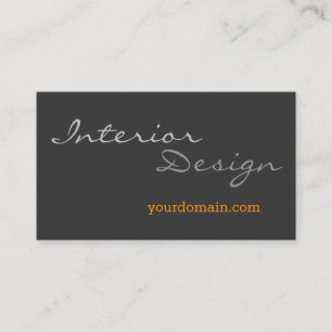 Interieurontwerper Grijze hedendaags Visitekaartje