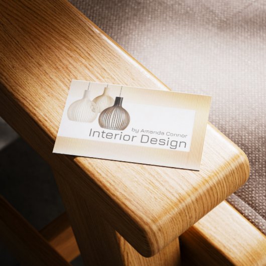 Interieurontwerper Home Decorator Licht Shop Kaart Visitekaartje