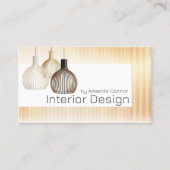 Interieurontwerper Home Decorator Licht Shop Kaart Visitekaartje (Voorkant)