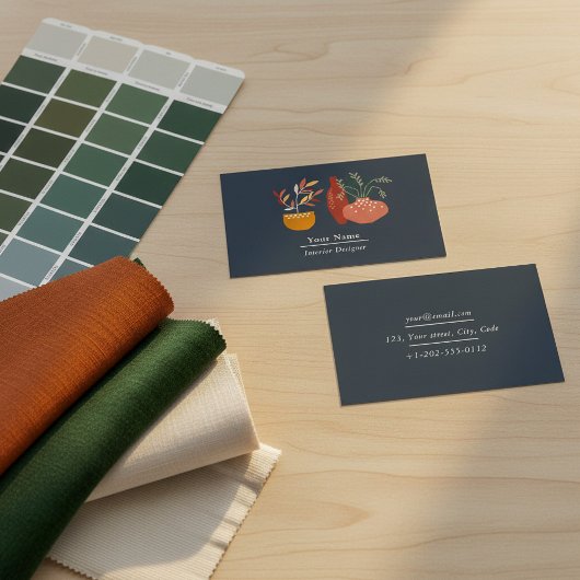 Interieurontwerper, huisplant visitekaartje