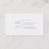 INTERIEURONTWERPER, INTERIEURONTWERP VISITEKAARTJE (Achterkant)