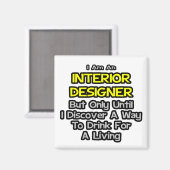 Interieurontwerper Joke .. Drink voor een Living Magneet (Voorkant / Achterkant)