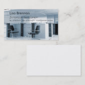 Interieurontwerper, Kantoor voor stoffering Visitekaartje (Voorkant / Achterkant)