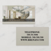 Interieurontwerper Meubilair met leefruimte Visitekaartje (Voorkant / Achterkant)