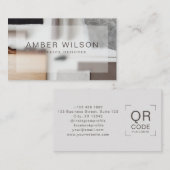 Interieurontwerper Modern Esthetisch Visitekaartje (Voorkant / Achterkant)