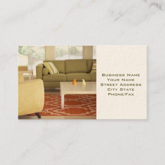 Interieurontwerper of Staging Visitekaartje (Voorkant)