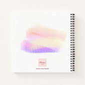 Interieurontwerper pastel penseelstreken 2026 notitieboek (Achterkant)