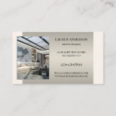 Interieurontwerper Portfolio Visitekaartje (Achterkant)