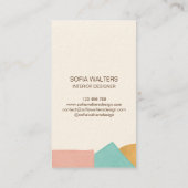 interieurontwerper thuis staging vastgoedhotel visitekaartje (Achterkant)