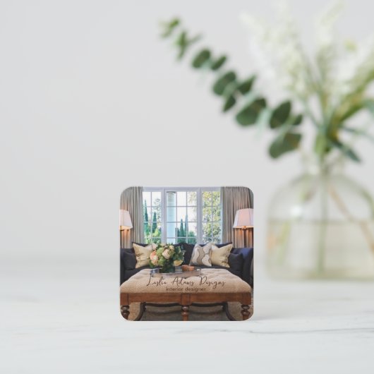 interieurontwerper visitekaartje (Staand voorkant)