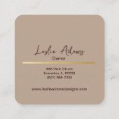 interieurontwerper visitekaartje (Achterkant)