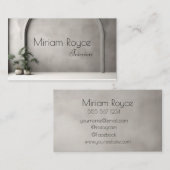 Interieurontwerper visitekaartje (Voorkant / Achterkant)