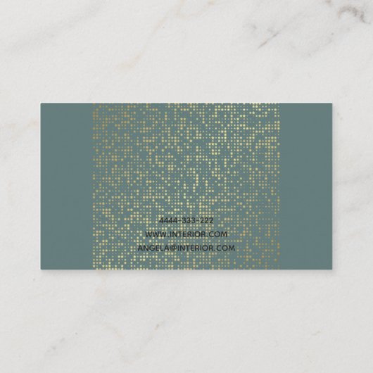 Interieurontwerper Visitekaartje (Achterkant)