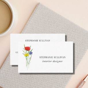 Interieurontwerper Wildflower Visitekaartje