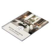 Interieurontwerper Zakelijk Logo Foto Professionee Notitieboek (Linkerzijde)
