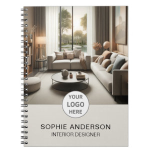 Interieurontwerper Zakelijk Logo Foto Professionee Notitieboek