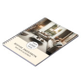 Interieurontwerper Zakelijk Logo Foto Professionee Notitieboek (Linkerzijde)