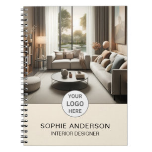 Interieurontwerper Zakelijk Logo Foto Professionee Notitieboek