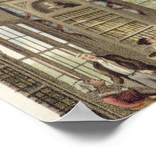 Interieurs: de oude cedar-parlor en de moderne lir poster (Hoek)