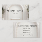 Interieurs Designer Visitekaartje Wit (Voorkant / Achterkant)