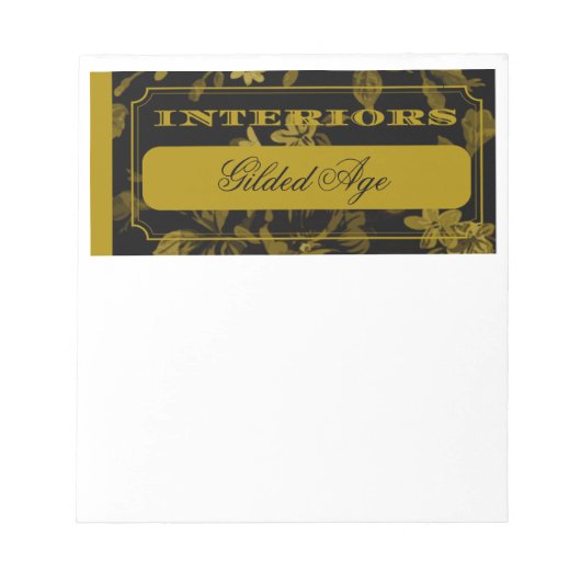 Interieurs Gilded Age Notitieblok (Voorkant)