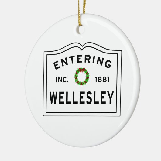 Intering Wellesley Massachusetts Keramisch Ornament (Links)