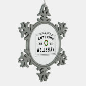 Intering Wellesley Massachusetts Tin Sneeuwvlok Ornament (Links)