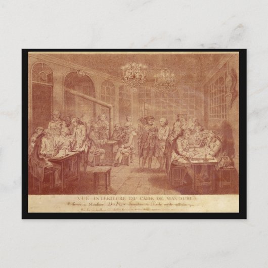 Interior de Cafe Manouri, c.1775 Briefkaart (Voorkant)