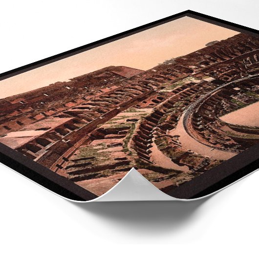 Interior de Coliseum, Rome, Italië Poster (Hoek)