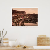 Interior de Coliseum, Rome, Italië Poster (Keuken)