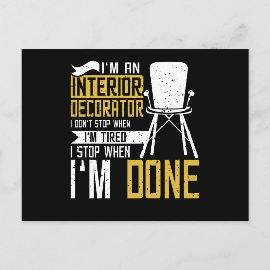 Interior Decorator Briefkaart (Voorkant)