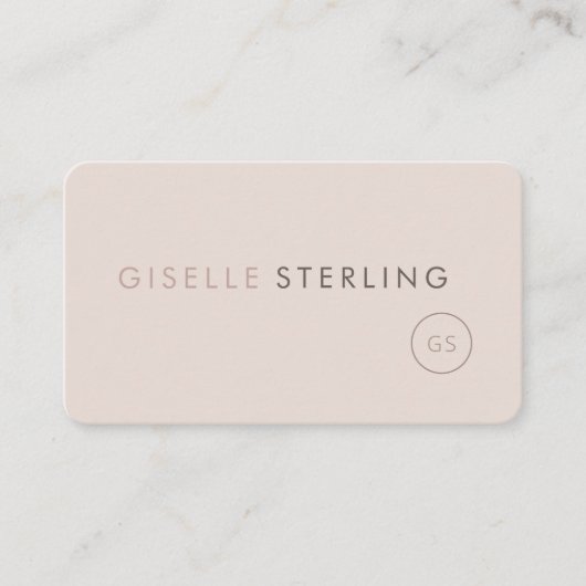 Interior Decorator Feminine Professional Visitekaartje (Voorkant)