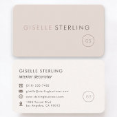 Interior Decorator Feminine Professional Visitekaartje