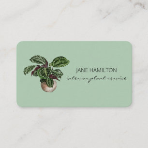 Interior Design Plant Service Visitekaartje