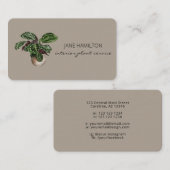 Interior Design Plant Service Visitekaartje (Voorkant / Achterkant)