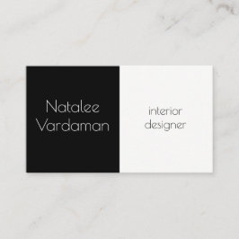 Interior Designer aanpasbaar, eenvoudig elegant Visitekaartje
