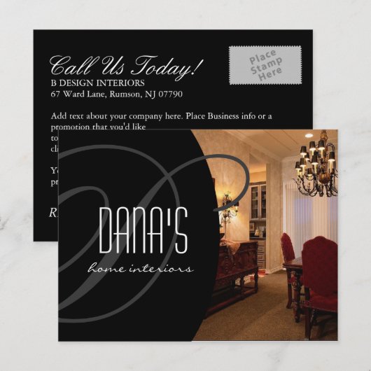 Interior Designer Briefkaart (Voorkant / Achterkant)