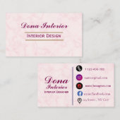 Interior Designer Business Card Visitekaartje (Voorkant / Achterkant)