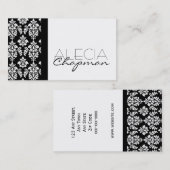 Interior Designer Damask Elegant Visitekaartje (Voorkant / Achterkant)