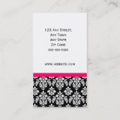 Interior Designer Damask Elegant Visitekaartjes (Achterkant)