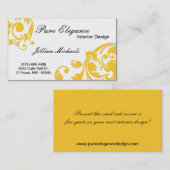 Interior Designer Damask Filigree Visitekaartje (Voorkant / Achterkant)