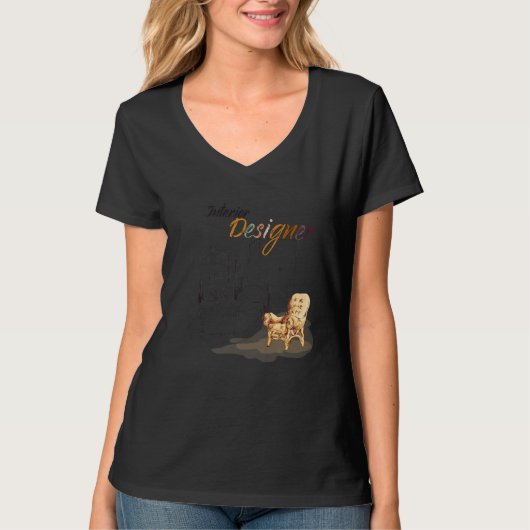 Interior Designer Definition Cool Interior Design T-shirt (Voorkant)