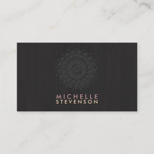 Interior Designer Elegant Embossed Motif look Visitekaartje (Voorkant)