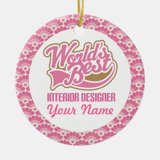 Interior Designer Gepersonaliseerde Gift Ornament (Voorkant)