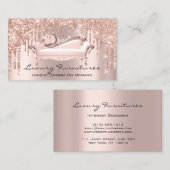 Interior Designer Luxury Furnitnitations Roos Gold Visitekaartje (Voorkant / Achterkant)
