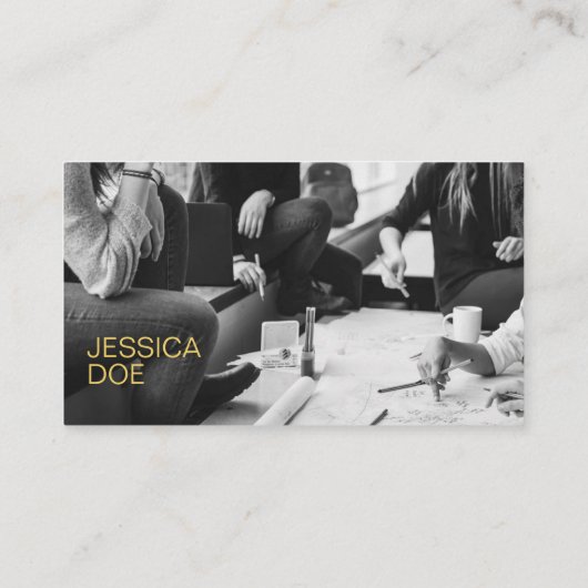 Interior Designer Modern minimalistisch Visitekaar Visitekaartje (Achterkant)