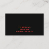 Interior Designer Red Sofa Furniture Studio Visitekaartje (Achterkant)