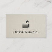 Interior Designer Simple Elegant Professional Visitekaartje (Voorkant)